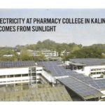 70% OF ELECTRICITY COME FROM SUNLIGHT AT BOMBAY COLLEGE OF PHARMACY, MUMBAI.